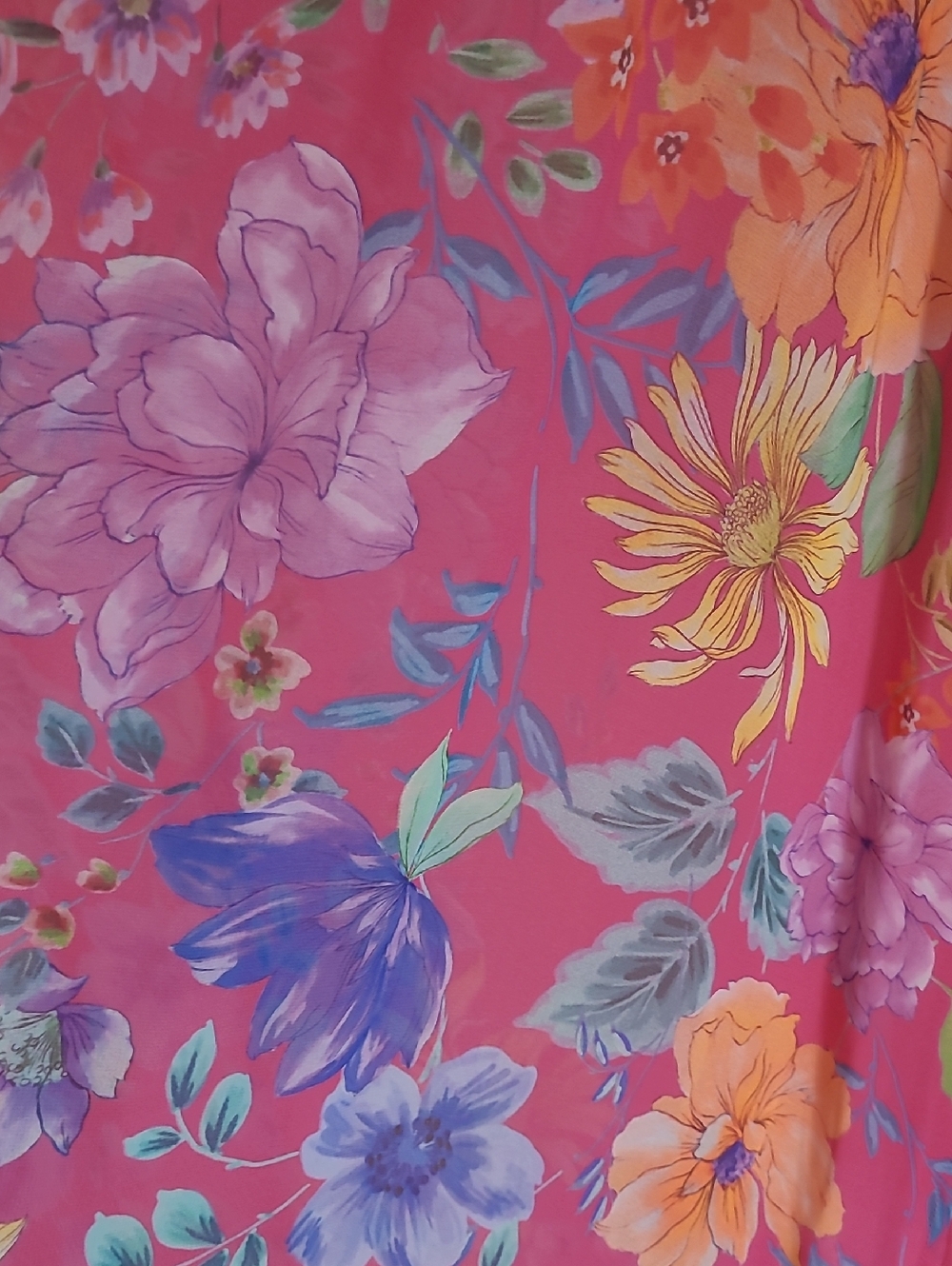 Sheer Floral Cover Up - Picture 3 of 5